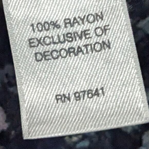 J.Jill Floral Button Up Long Sleeve Blouse Multicolor Women's Size Large - Picture 6 of 6